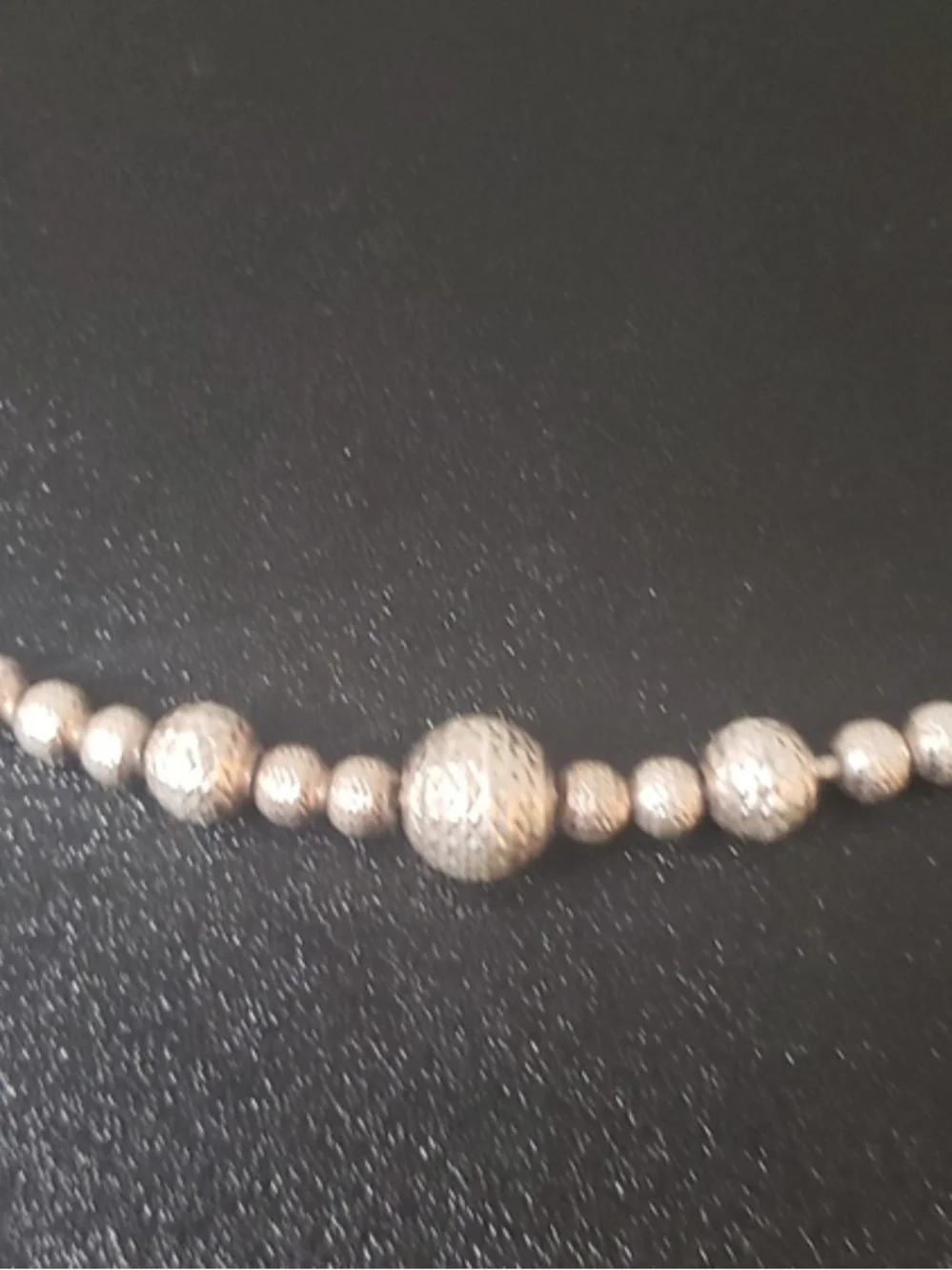 Elegant Silver Beaded Women's Necklace - Minimalist Chain